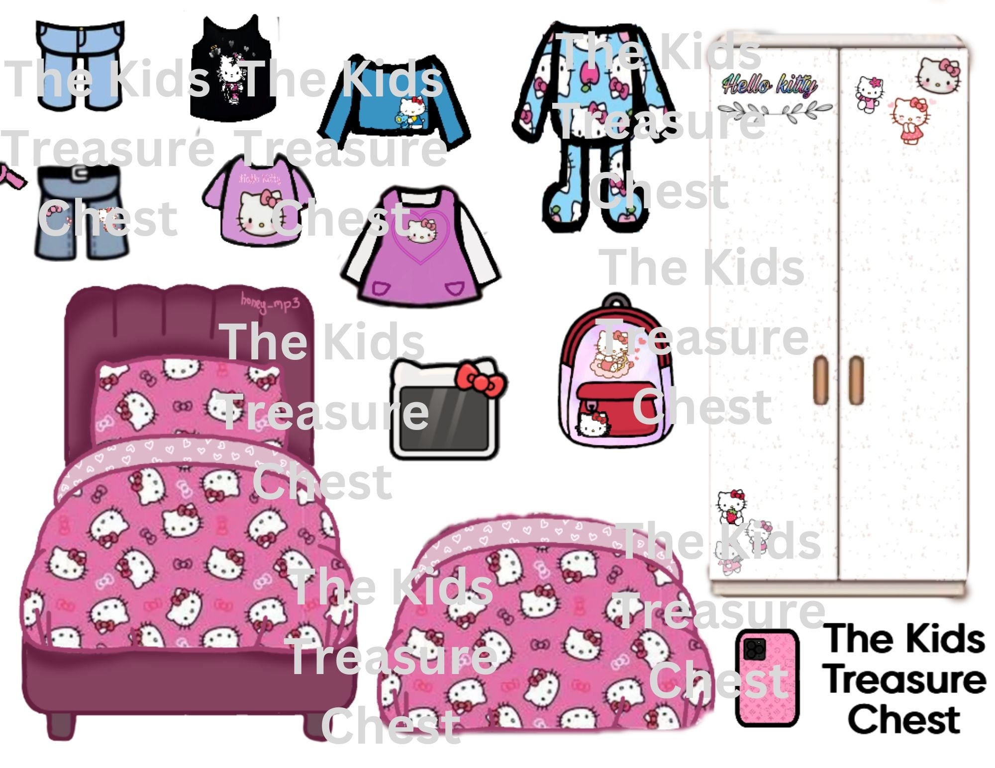 Printable Hello Kitty Paper Doll