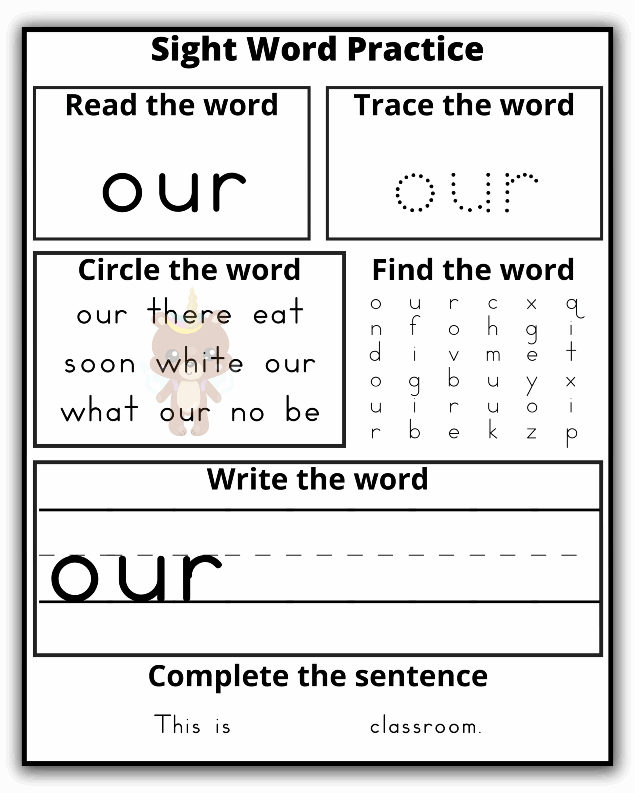 Kindergarten Dolch Sight Words Practice Extreme Couponing Mom