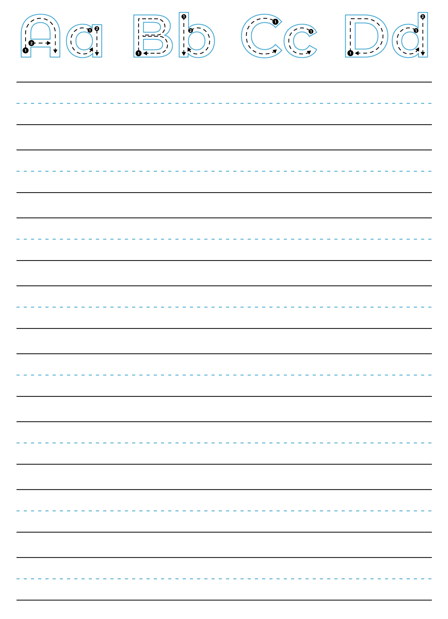 Lined Paper Printable Free