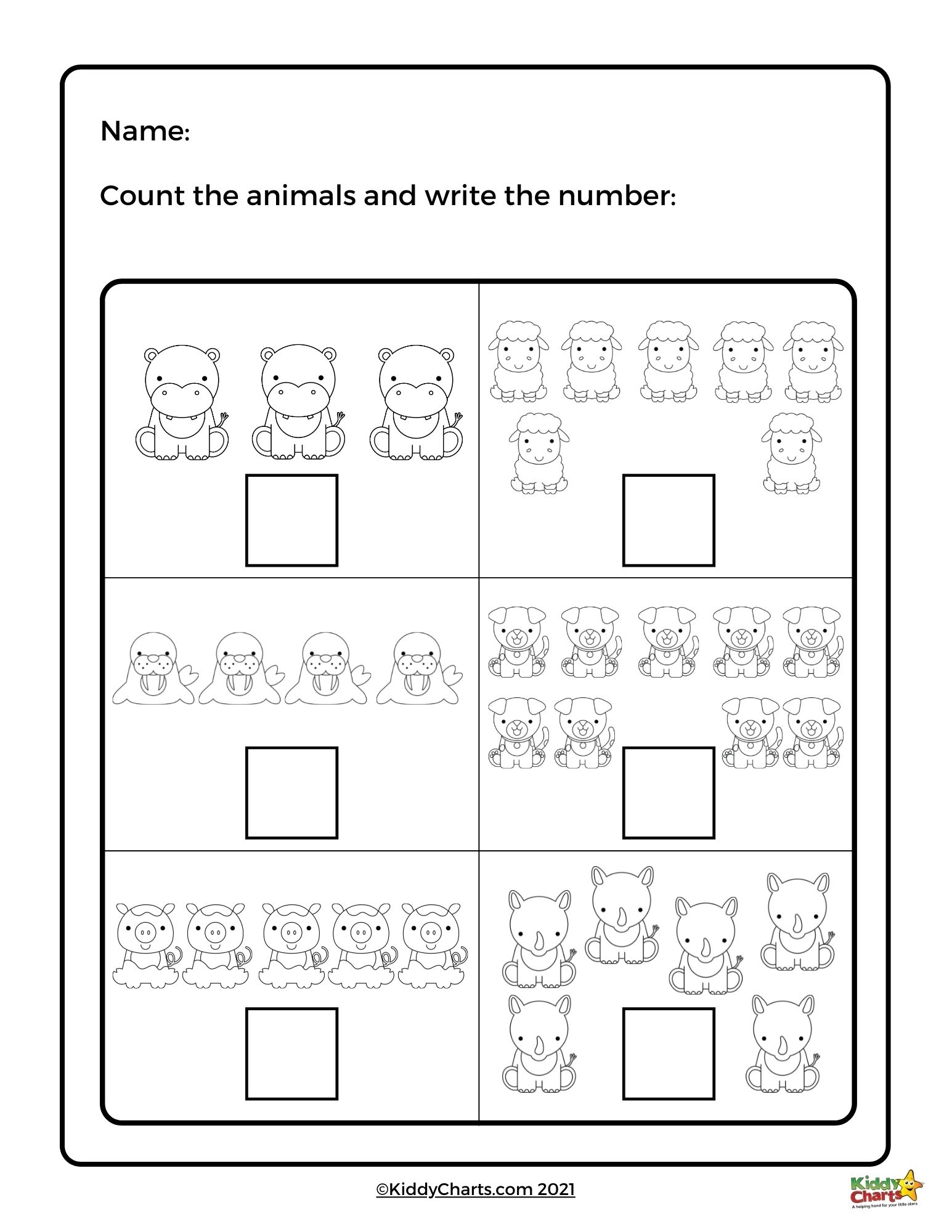 Math Printable Worksheets For Kindergarten
