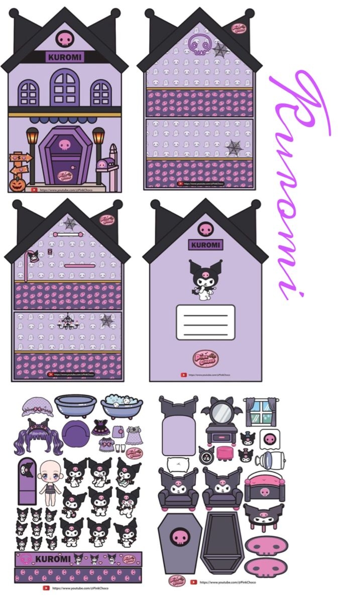 Kuromi 2025 Ka t Oyuncak Bebek Oyuncak Bebek Evi Disney K yafetleri