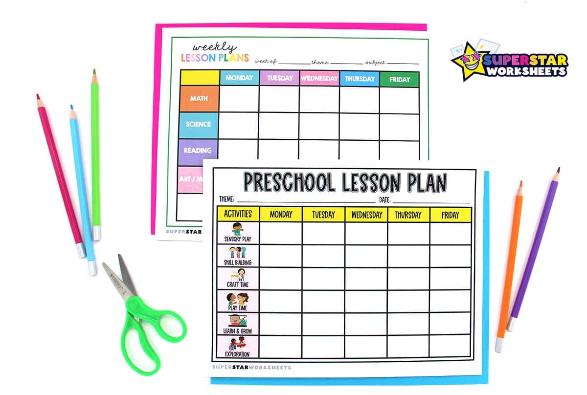 Free Printable Preschool Lesson Plan Forms