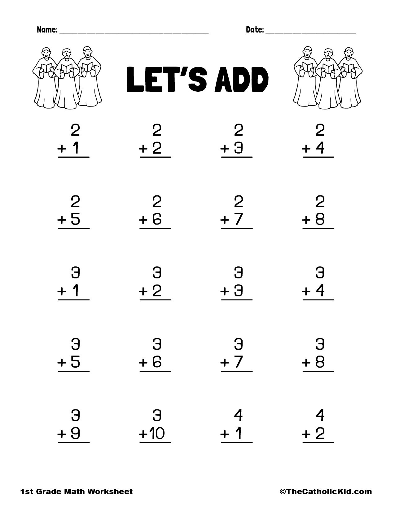 Printable Math Addition Worksheets
