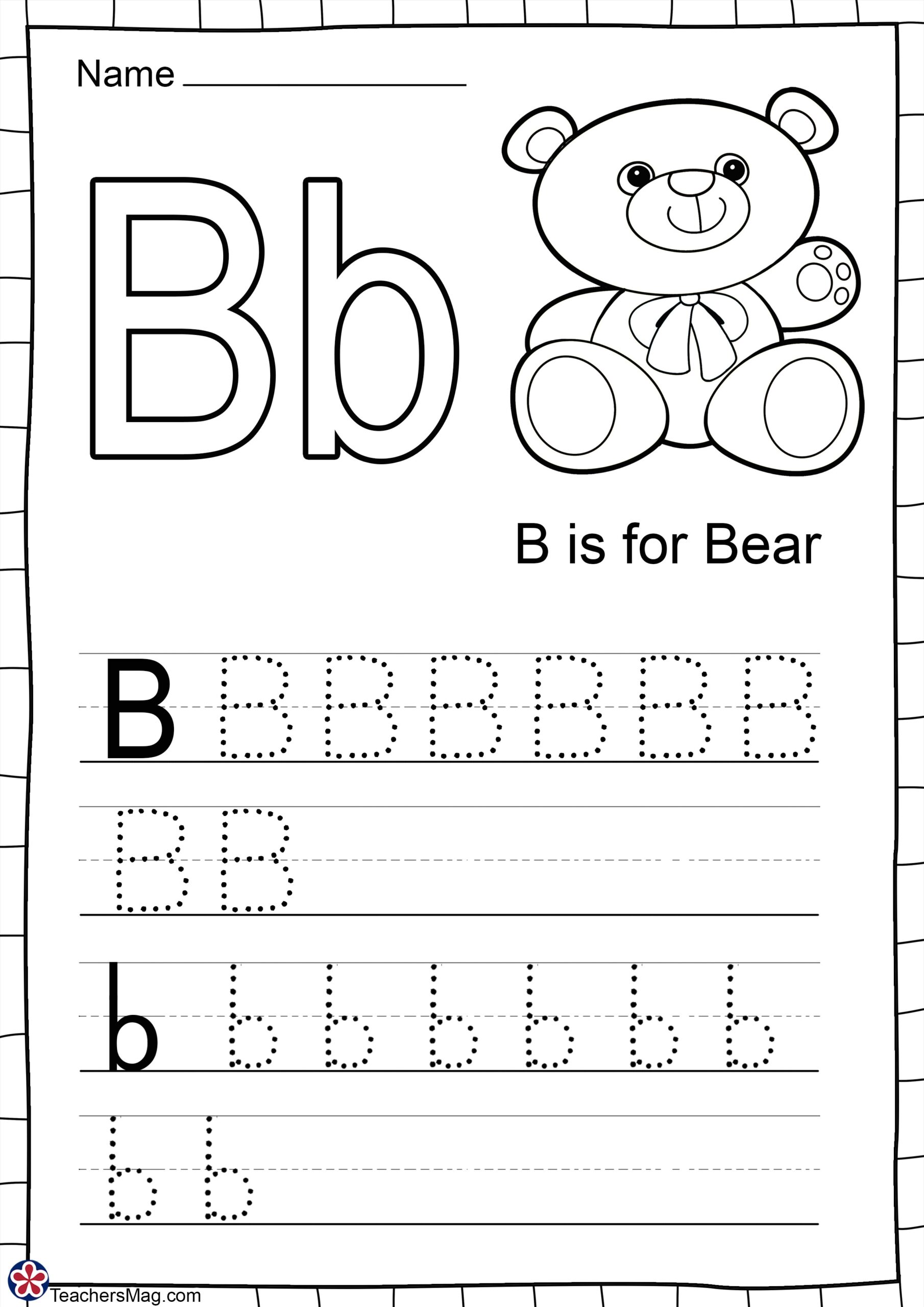 Printable Letter Worksheet