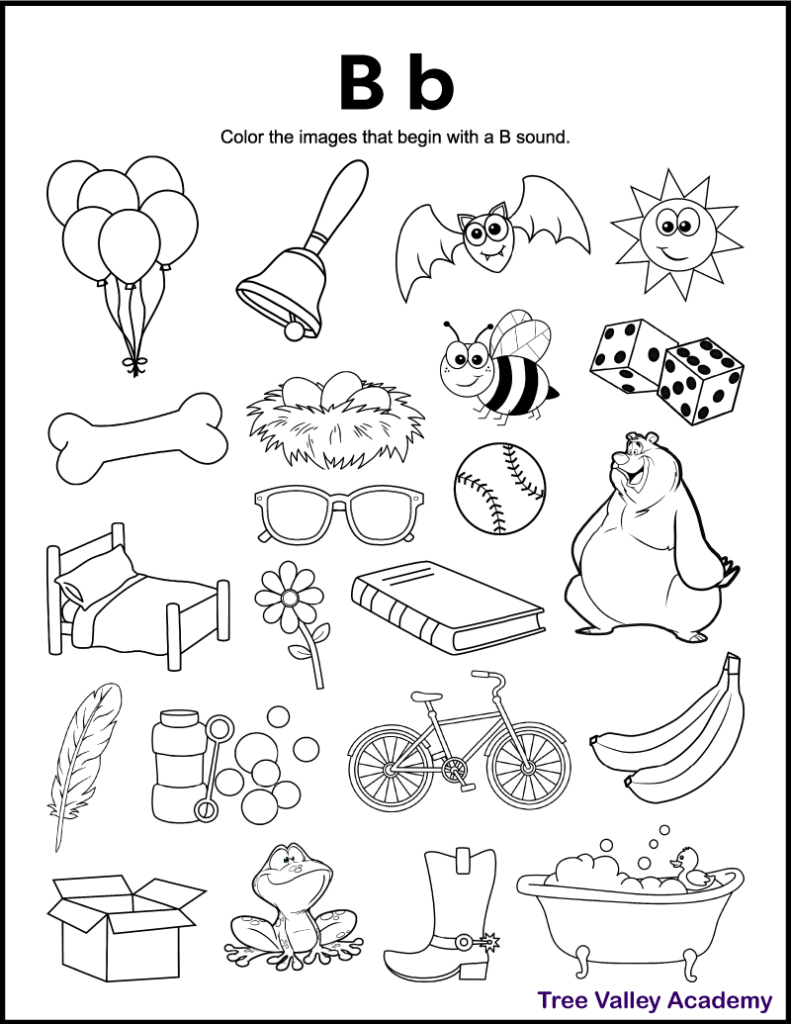 Letter B Printable Worksheets