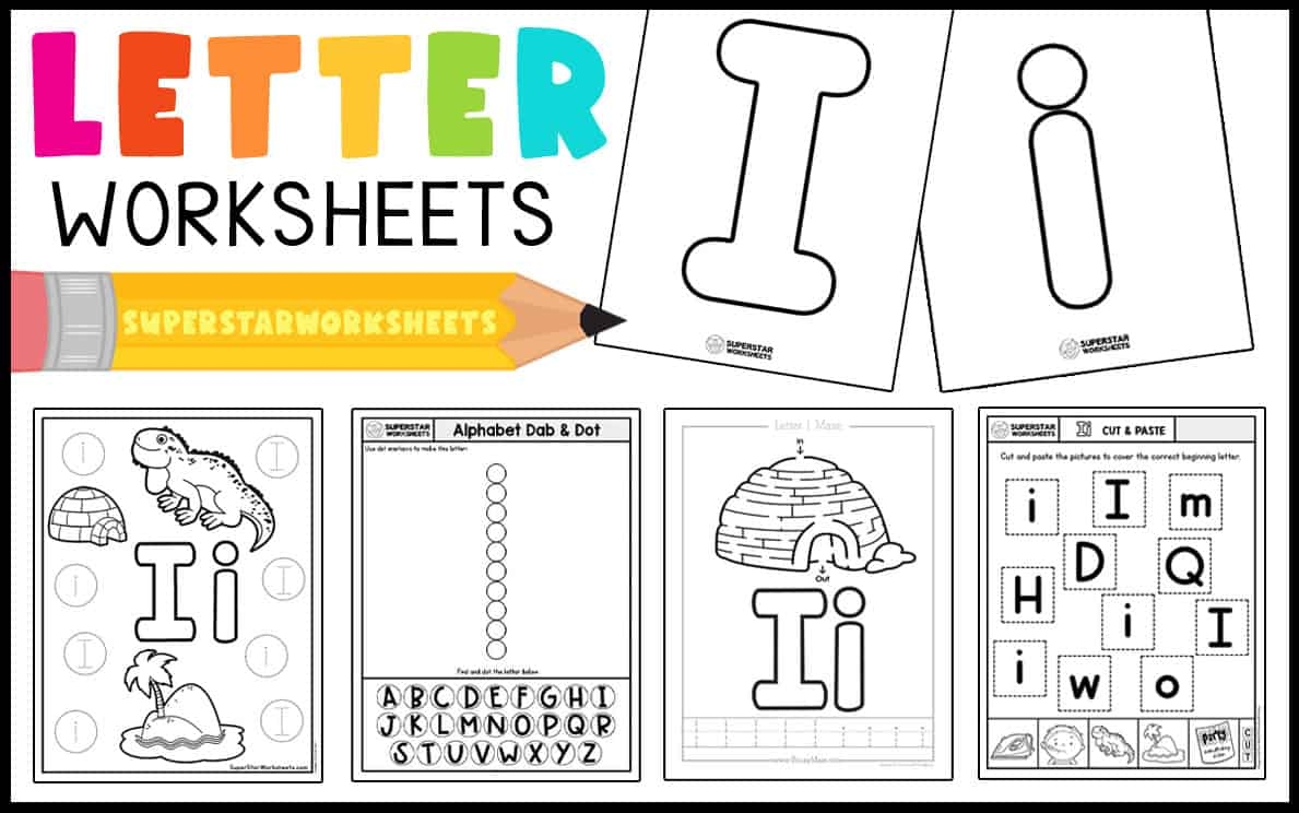 Letter I Worksheets Superstar Worksheets