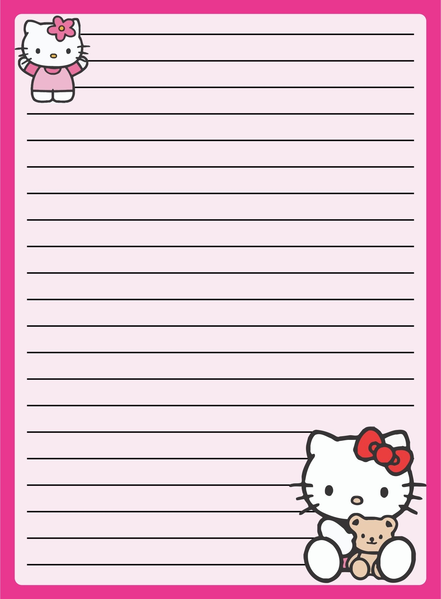 Letter Paper Cute 10 Free PDF Printables Printablee