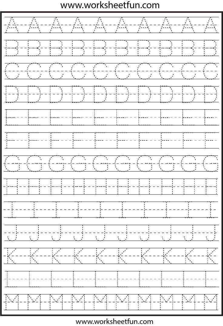 Letter Tracing 2 Worksheets FREE Printable Worksheets