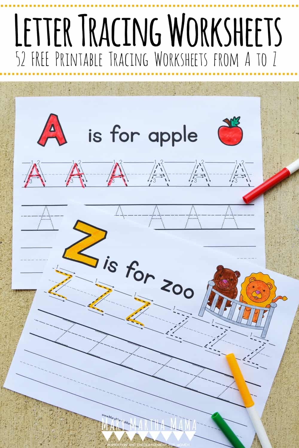 Letter Tracing Worksheets Printable