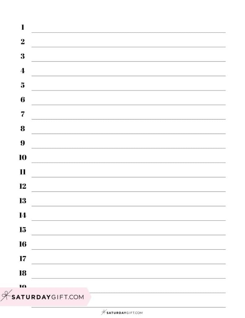 Lined Sheet Of Paper Printable