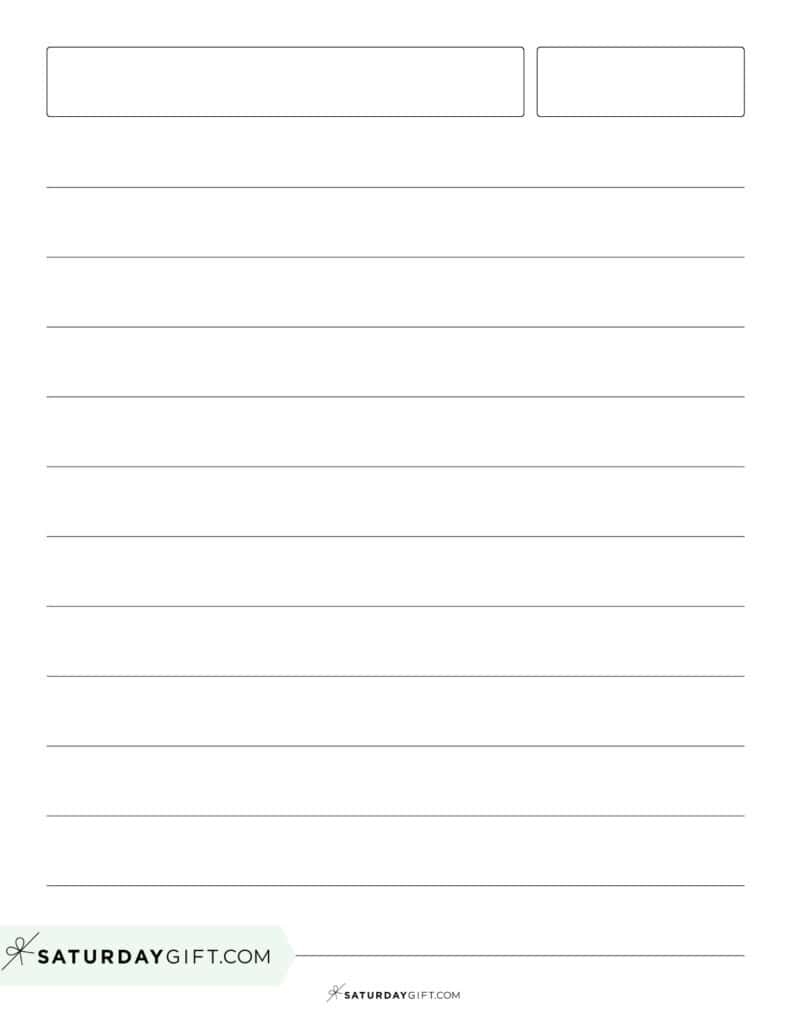 Printable Ruled Paper A4