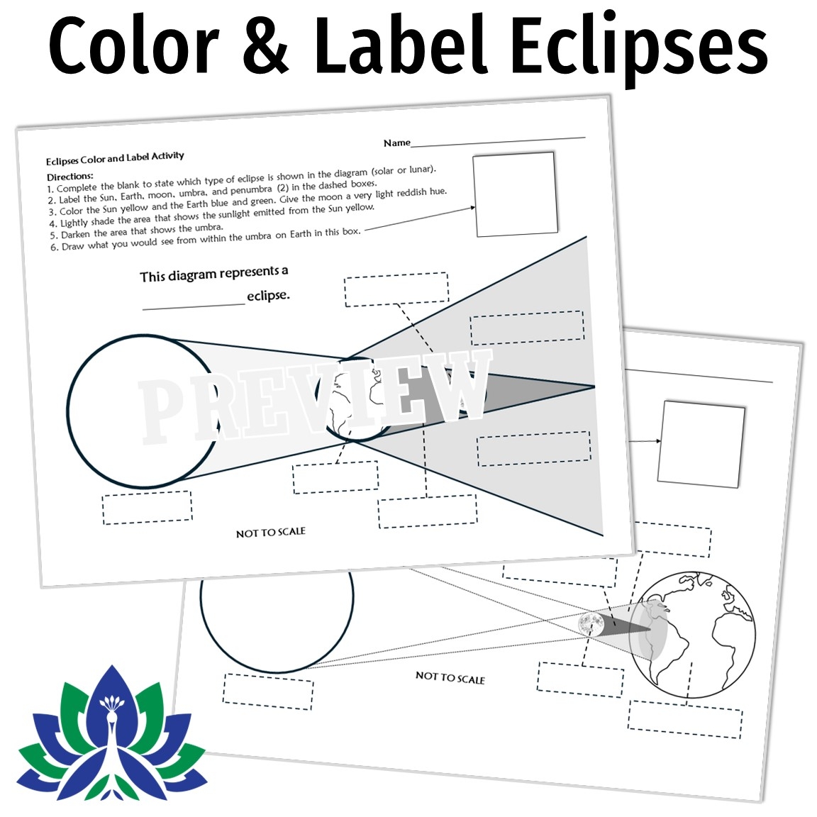 Lunar And Solar Eclipse Activities For Middle School Flying Colors Science