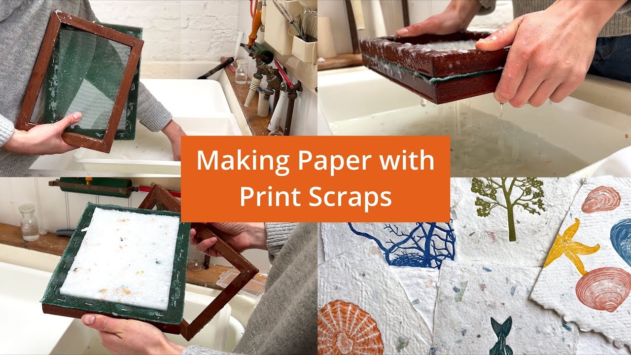 Making Paper With Print Scraps YouTube