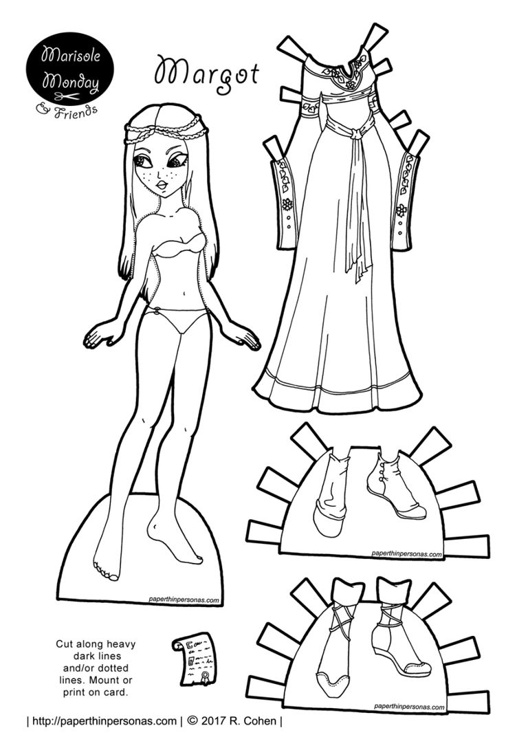 Marisole Monday Printable Paper Dolls