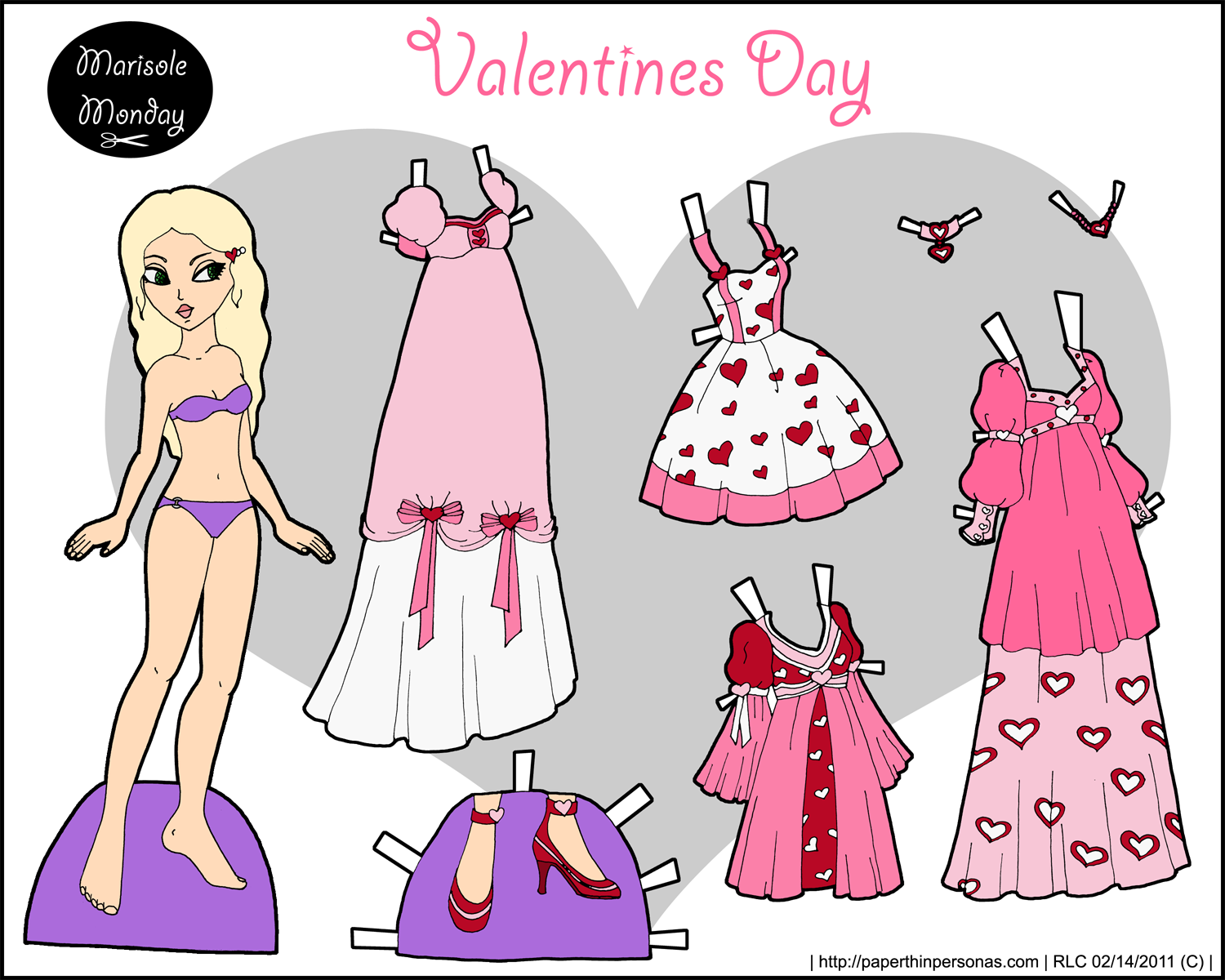 Marisole Monday Valentines Day Paper Thin Personas