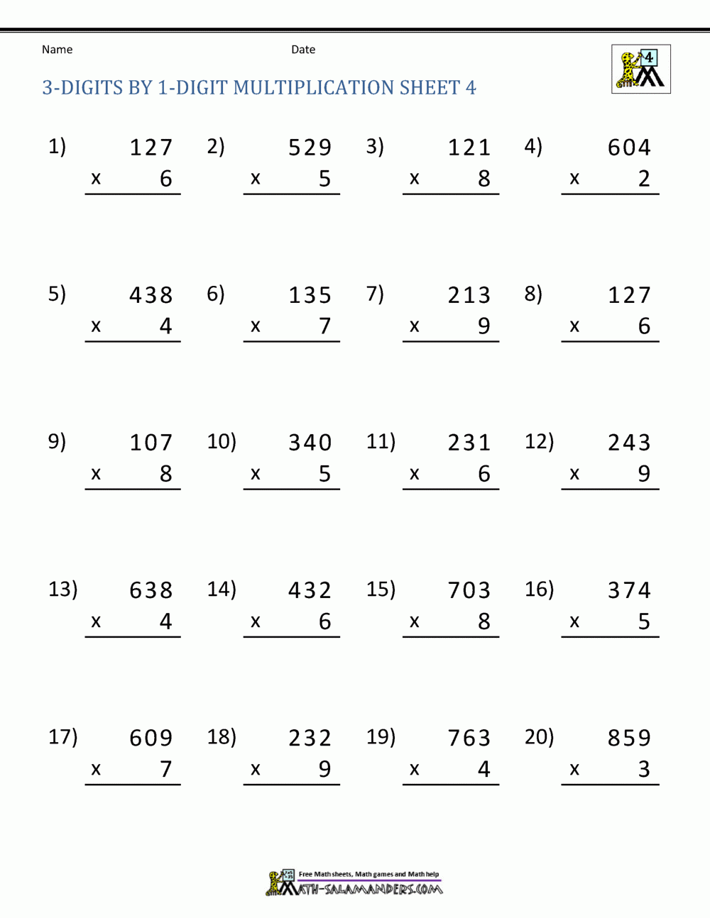 Free Printable Worksheets For 4th Grade