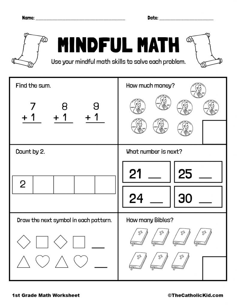First Grade Math Worksheets Free Printable