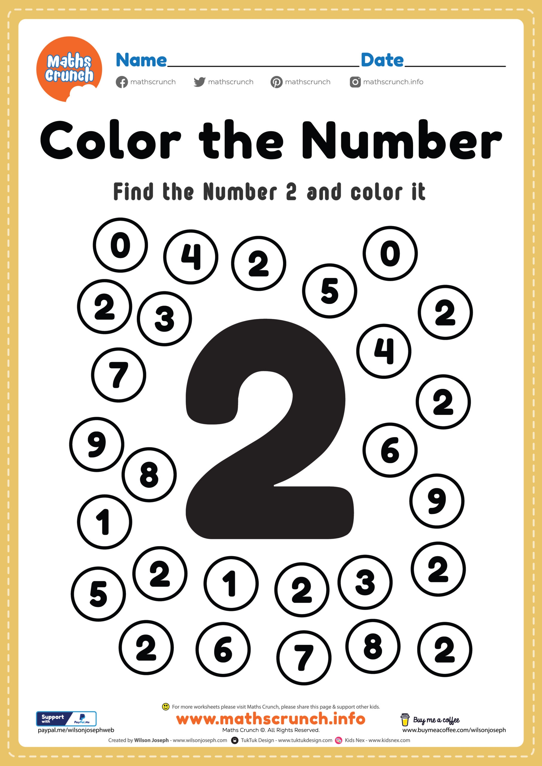 Printable Math Worksheets For Preschoolers
