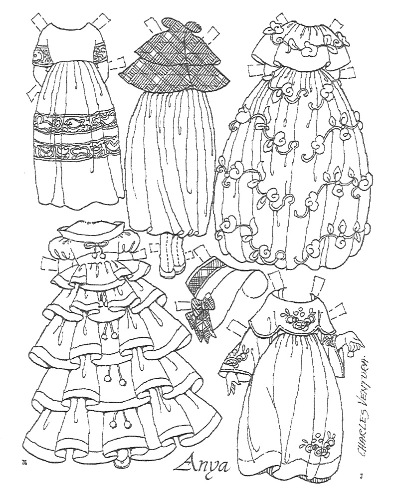 Miss Missy Paper Dolls Anya Paper Doll