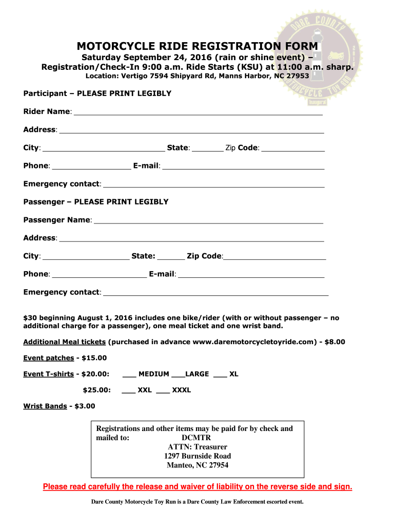 Motorcycle Backpack Application Form Fill Online Printable Fillable Blank PdfFiller