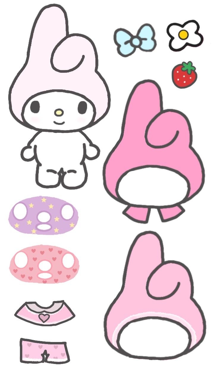 My Melody Paper Doll 