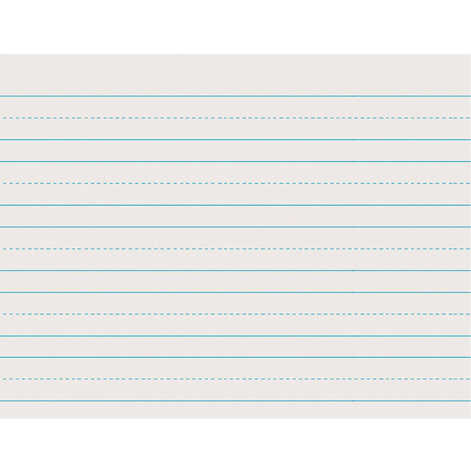 Newsprint Handwriting Paper Skip A Line Grade 1 1 X 1 2 X 1 2 Ruled Long 11 X 8 1 2 500 Sheets Per Pack 5 Packs The Teachers Lounge 