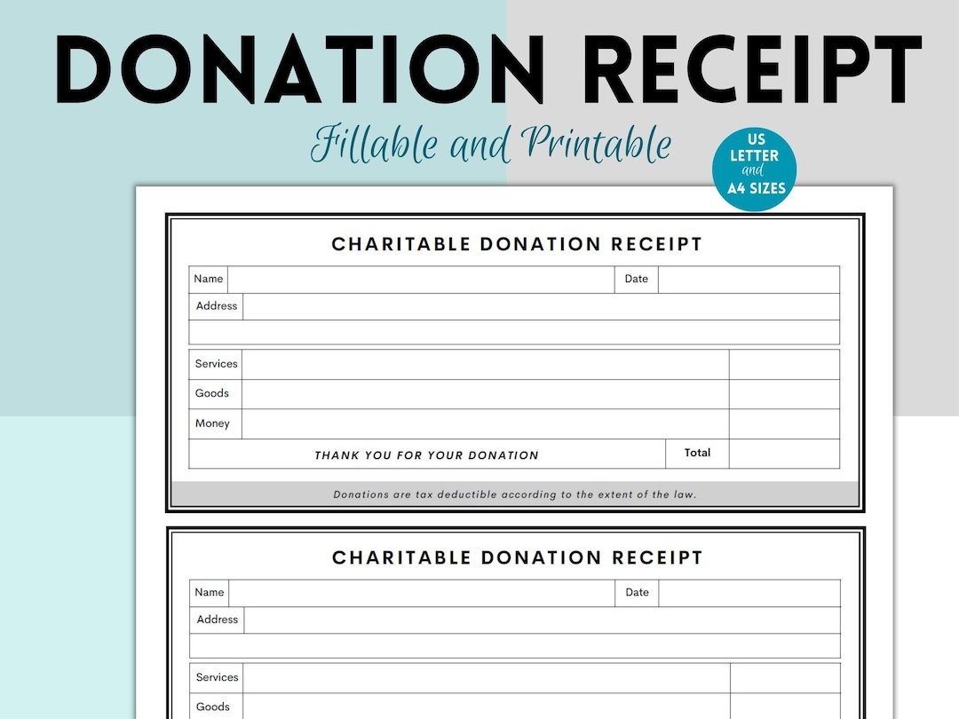 Printable Donation Form