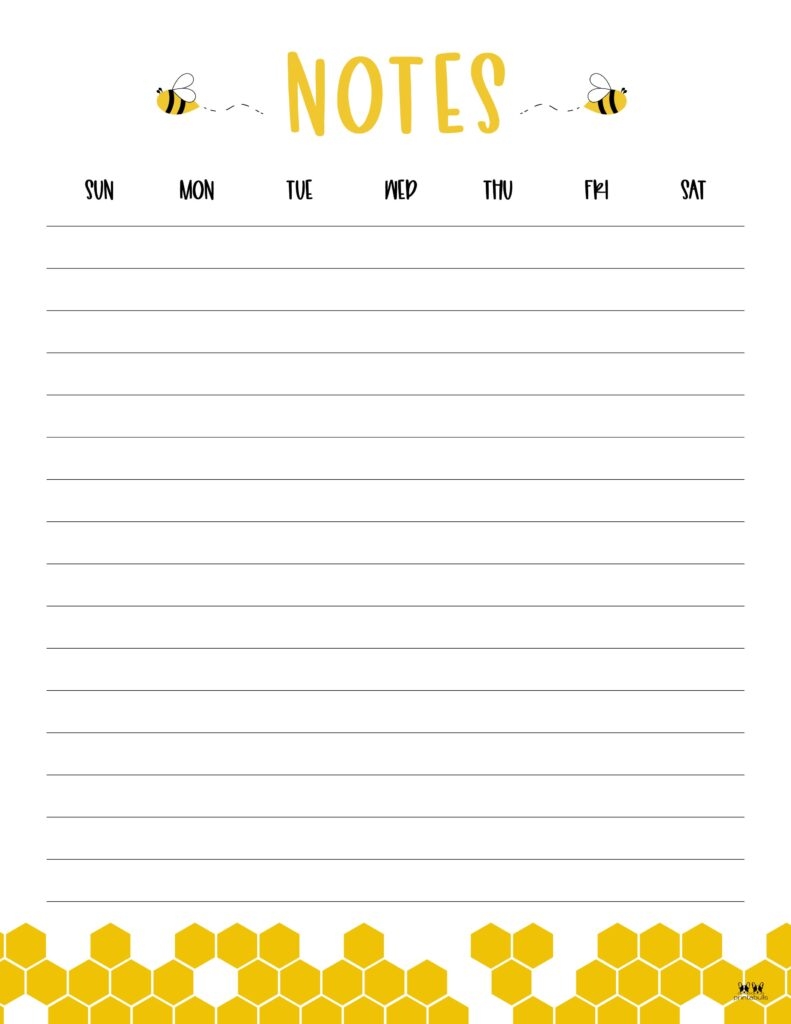 Printable Lined Note Paper