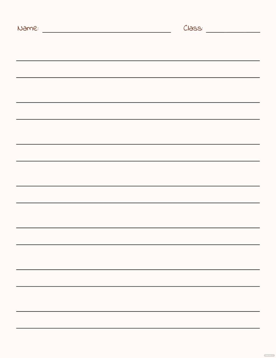 Printable Note Taking Paper