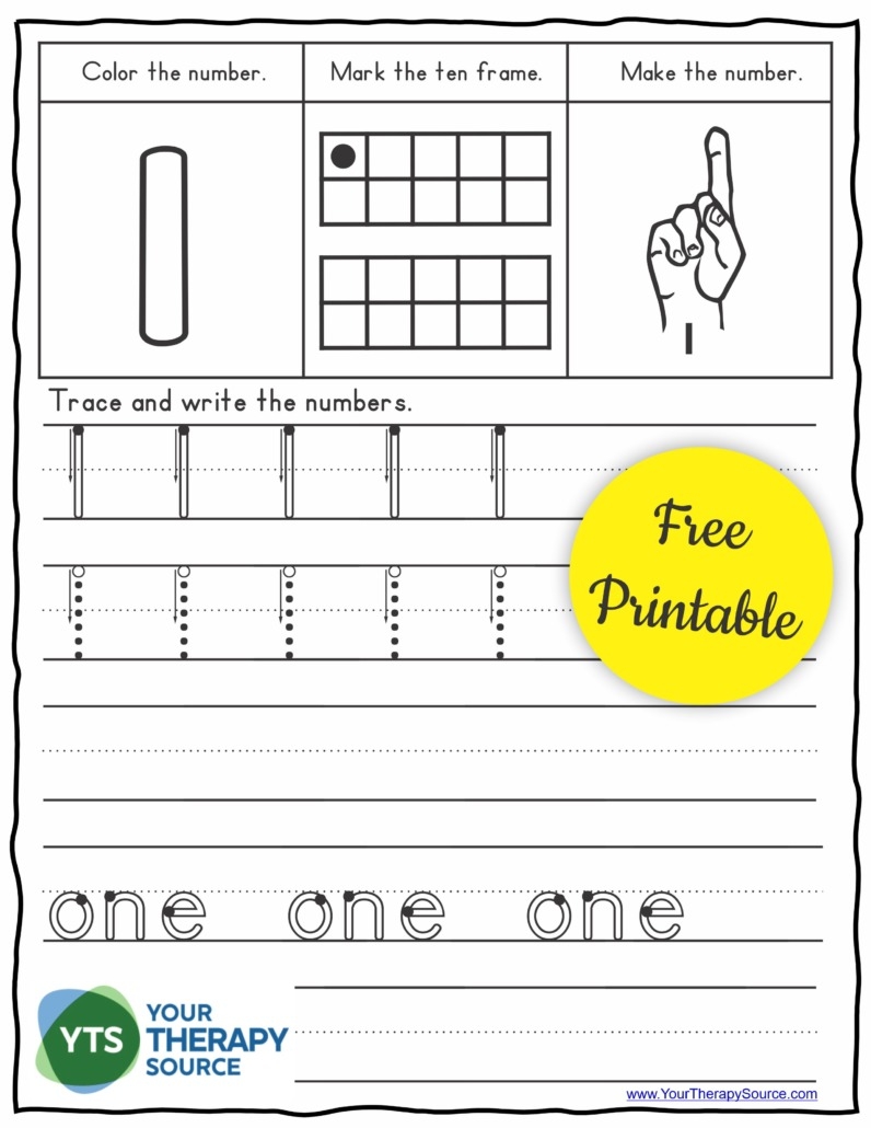 Free Printable Number Tracing Worksheets