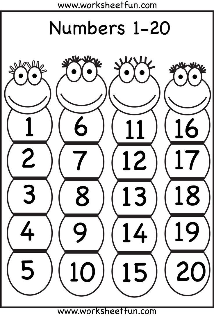 Free Printable Number Worksheets For Preschool
