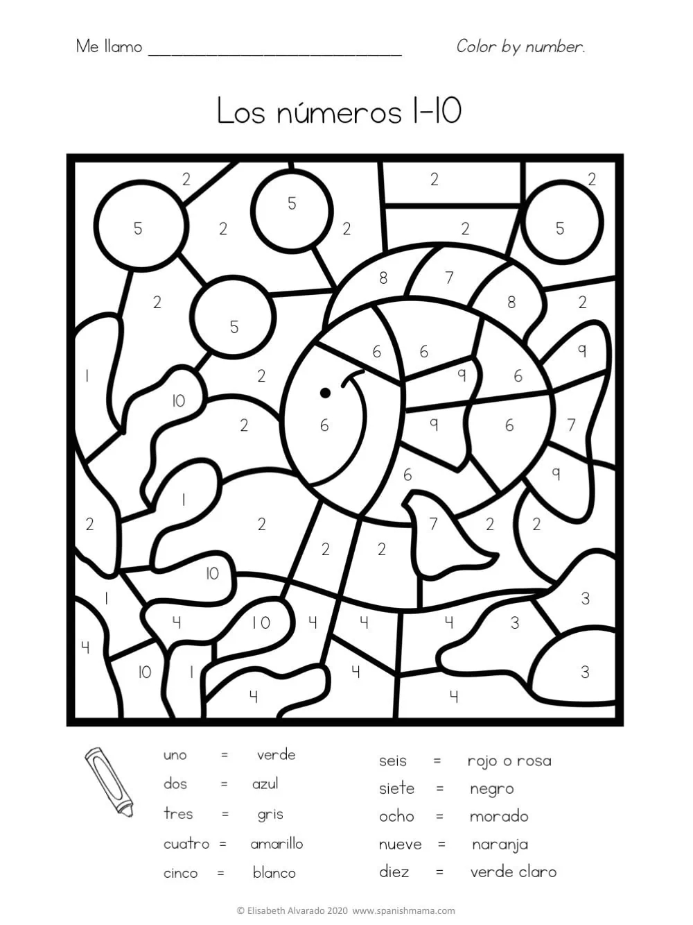 Spanish Worksheets Free Printable