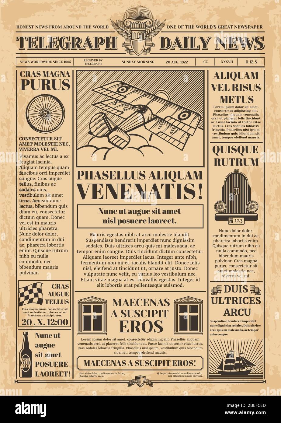 Old Newspaper Text Hi res Stock Photography And Images Alamy