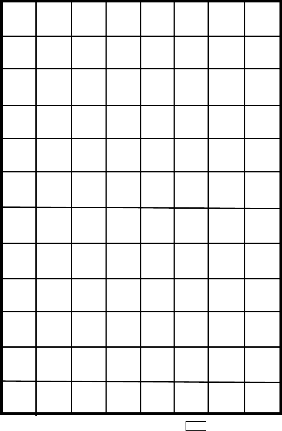 One Inch Graph Paper Template Printable Grid Paper
