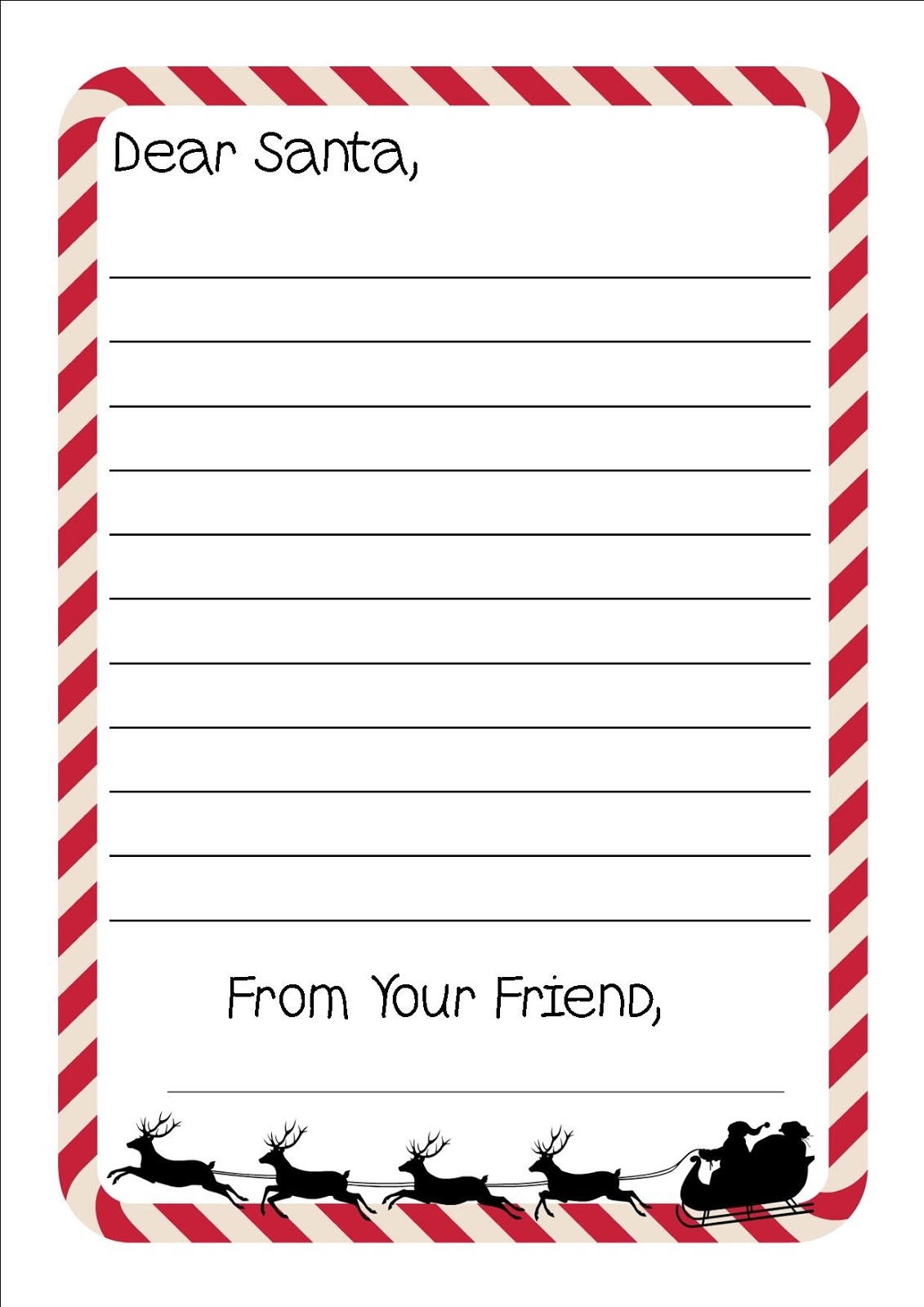 Free Printable Xmas Writing Paper