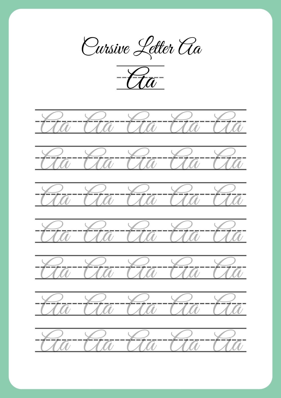 Page 2 Free Custom Printable Handwriting Worksheet Templates Canva