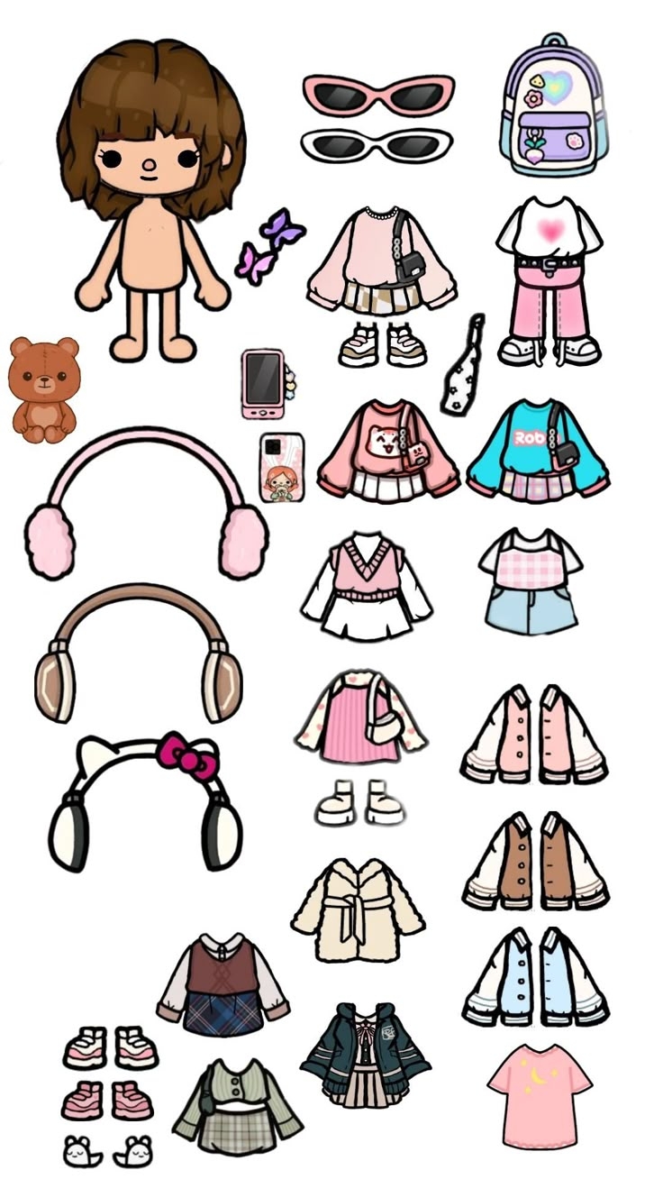 Pakaian Boneka Kartu Valentine Model Kertas