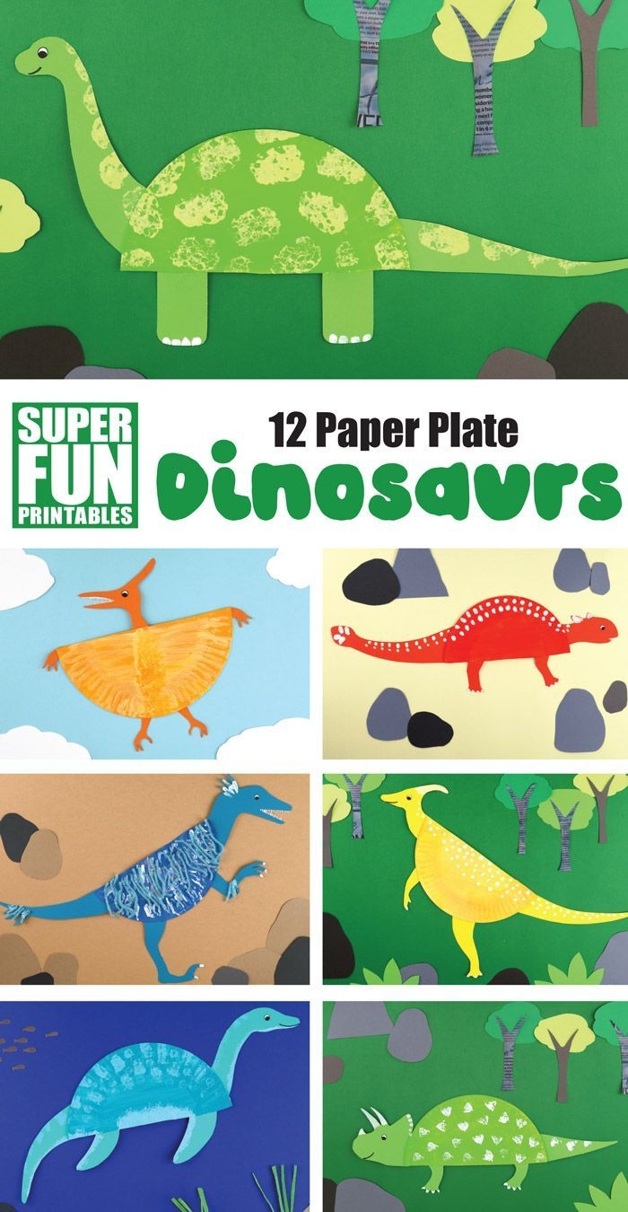 Paper Plate Dinosaurs