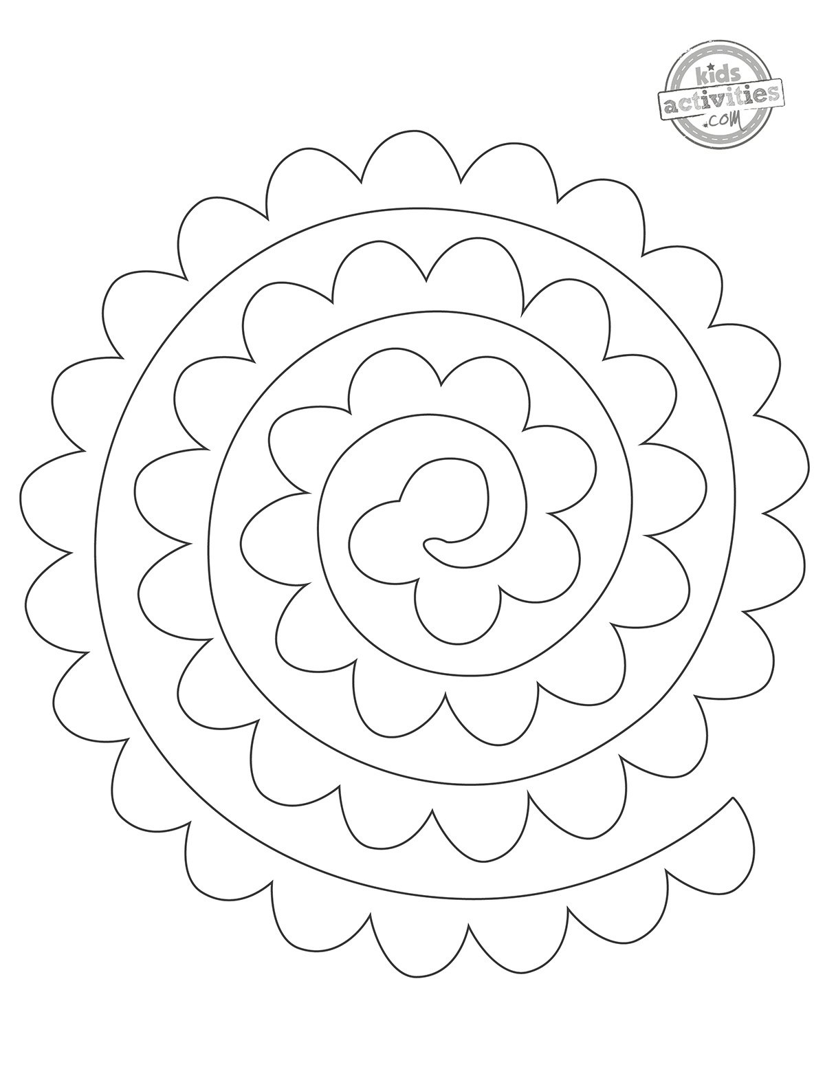 Paper Roses Free Printable Templates Kids Activities Blog