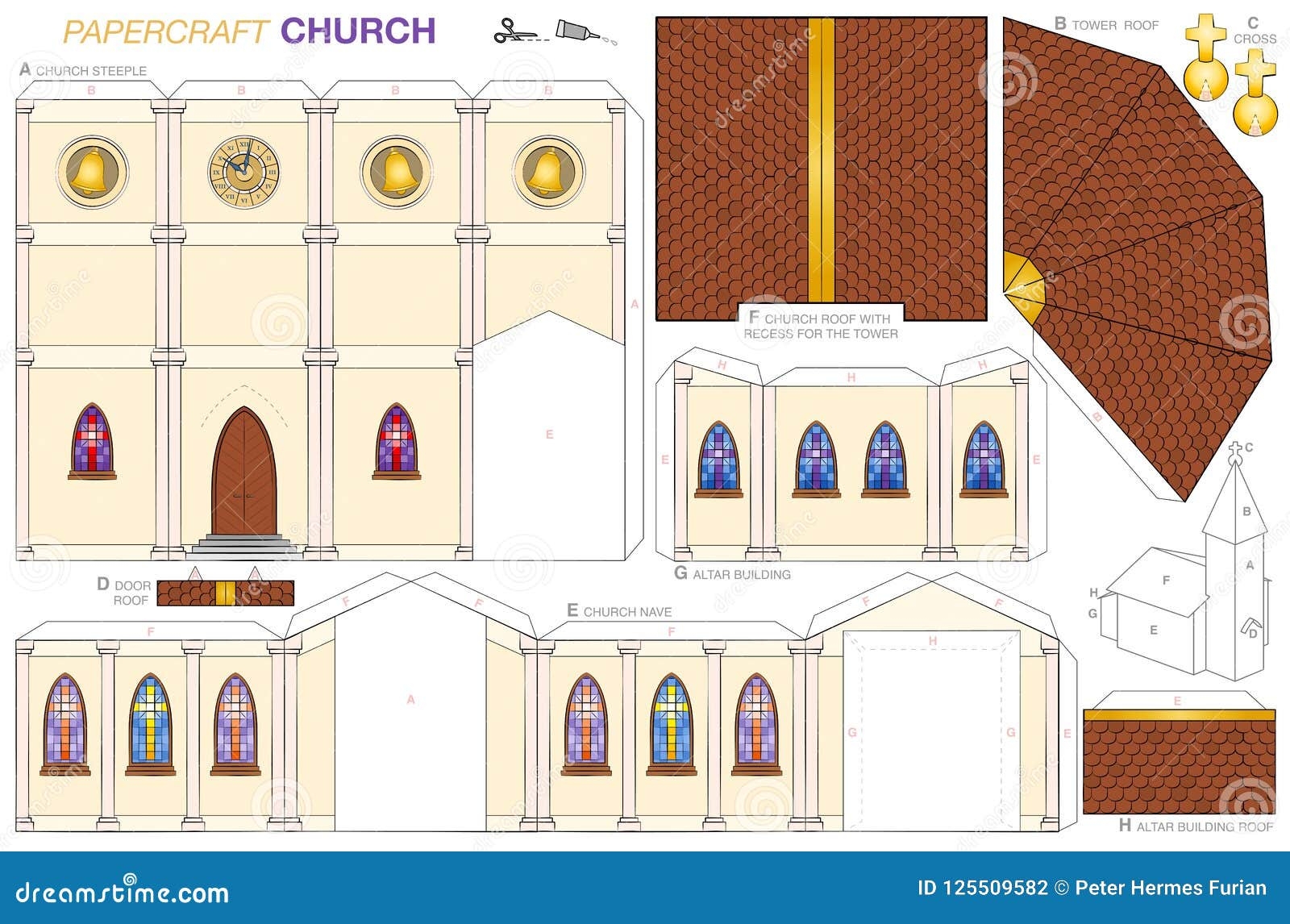 Papercraft Church Stock Illustrations 51 Papercraft Church Stock Illustrations Vectors Clipart Dreamstime