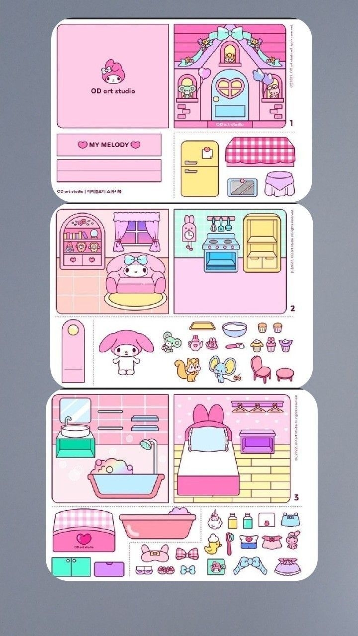 Papercraft My Melody 