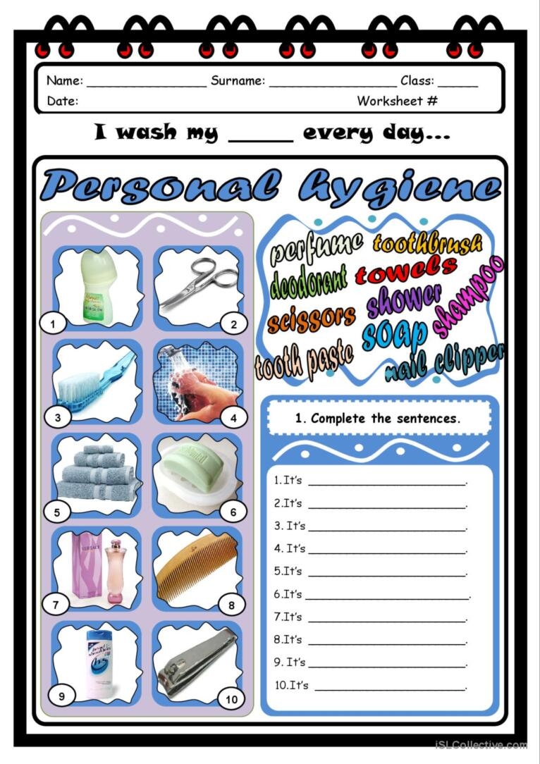Personal Hygiene English ESL Worksheets Pdf Doc