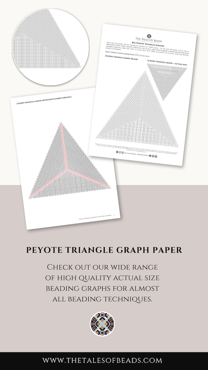 Peyote Triangle Graph Paper Beading Graphs