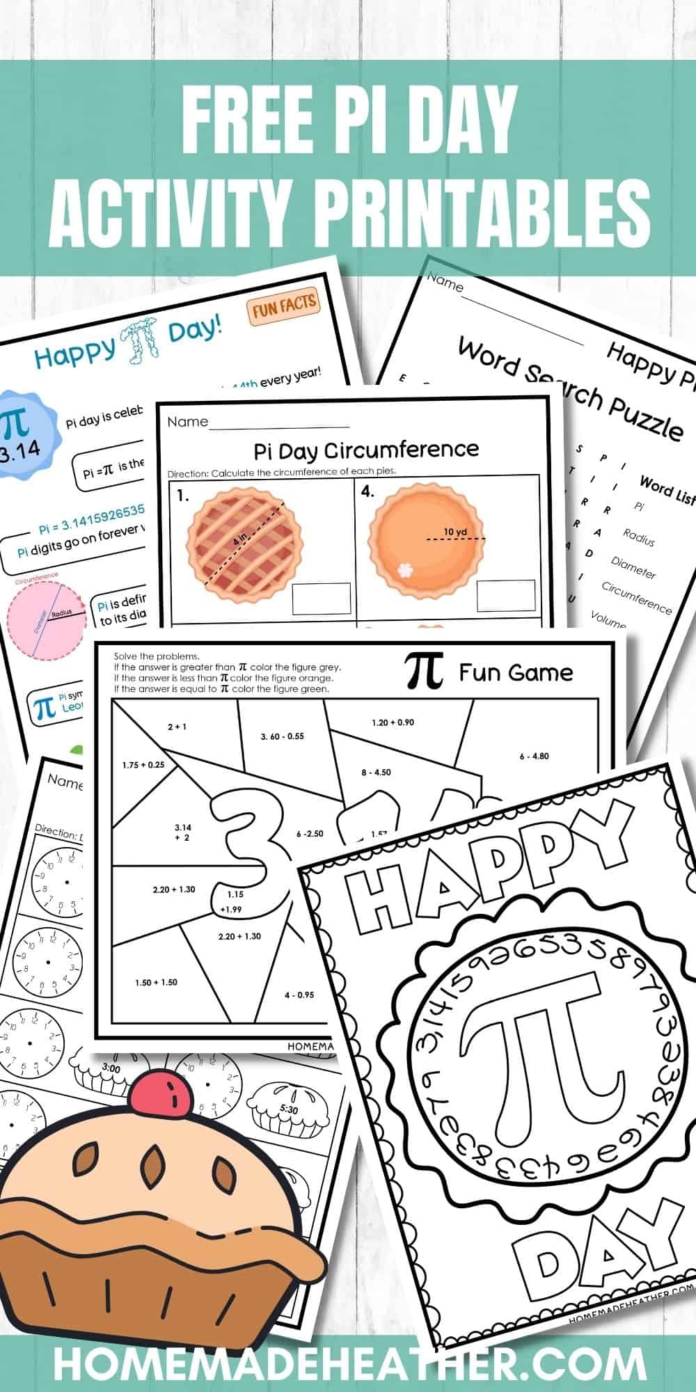Pi Day Activity Printables Homemade Heather