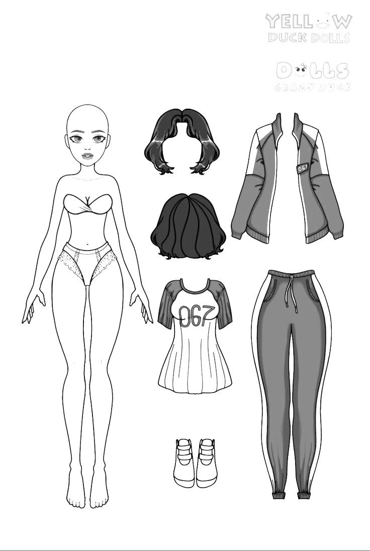 Pin By Hai Ha Nguyen On Ch i Paper Dolls Book Free Printable Paper Dolls Paper Doll Template