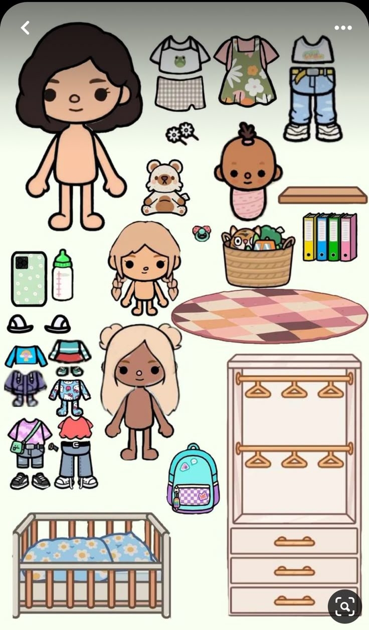 Pin By Klaudia Sz On Toca Boca Paper Dolls Paper Dolls Clothing Paper Doll Template