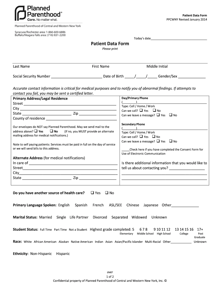 Planned Parenthood Miscarriage Paperwork Fill Out Sign Online DocHub