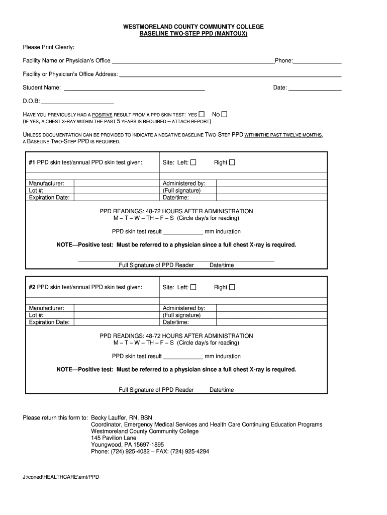 Ppd Step County Fill Online Printable Fillable Blank PdfFiller
