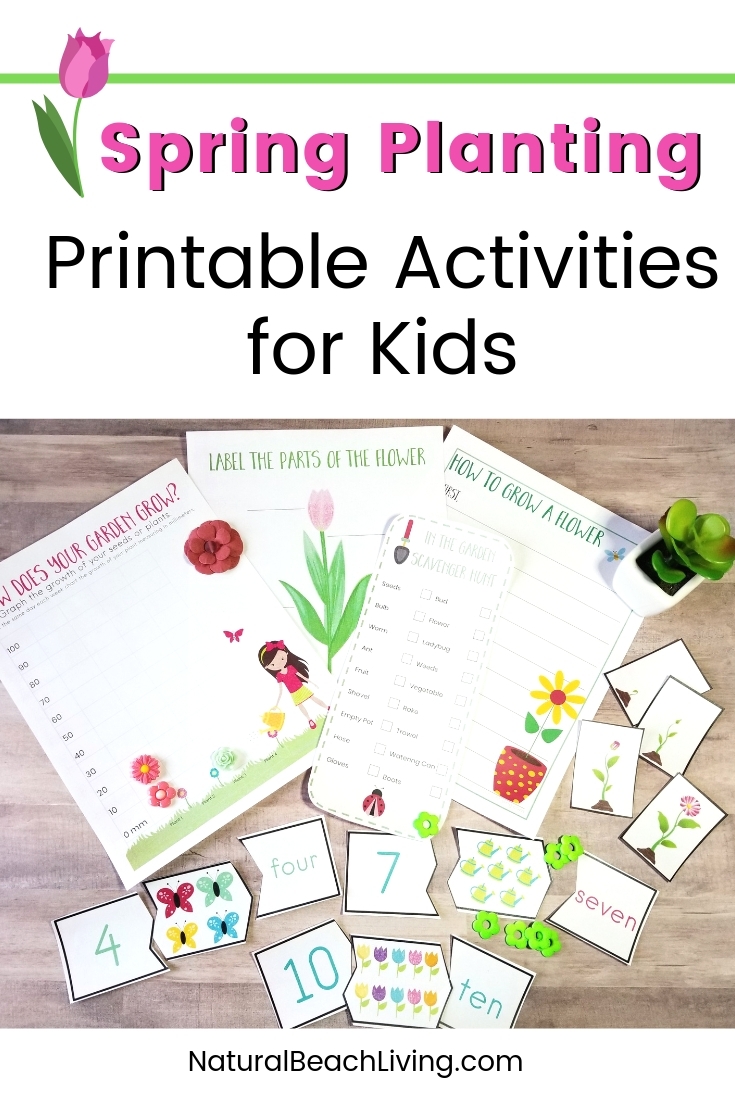 preschool garden theme printables natural beach living