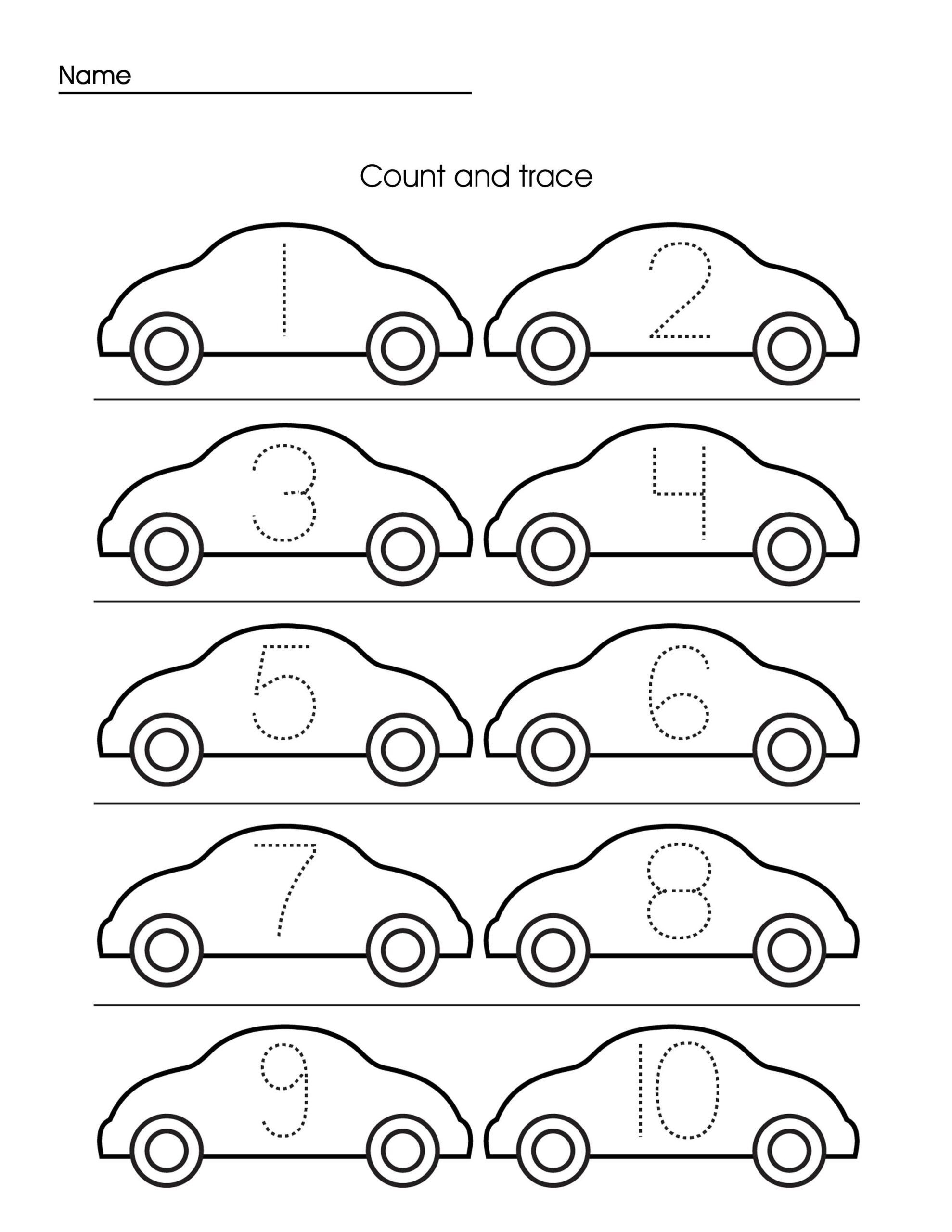 Tracing Worksheet Printable